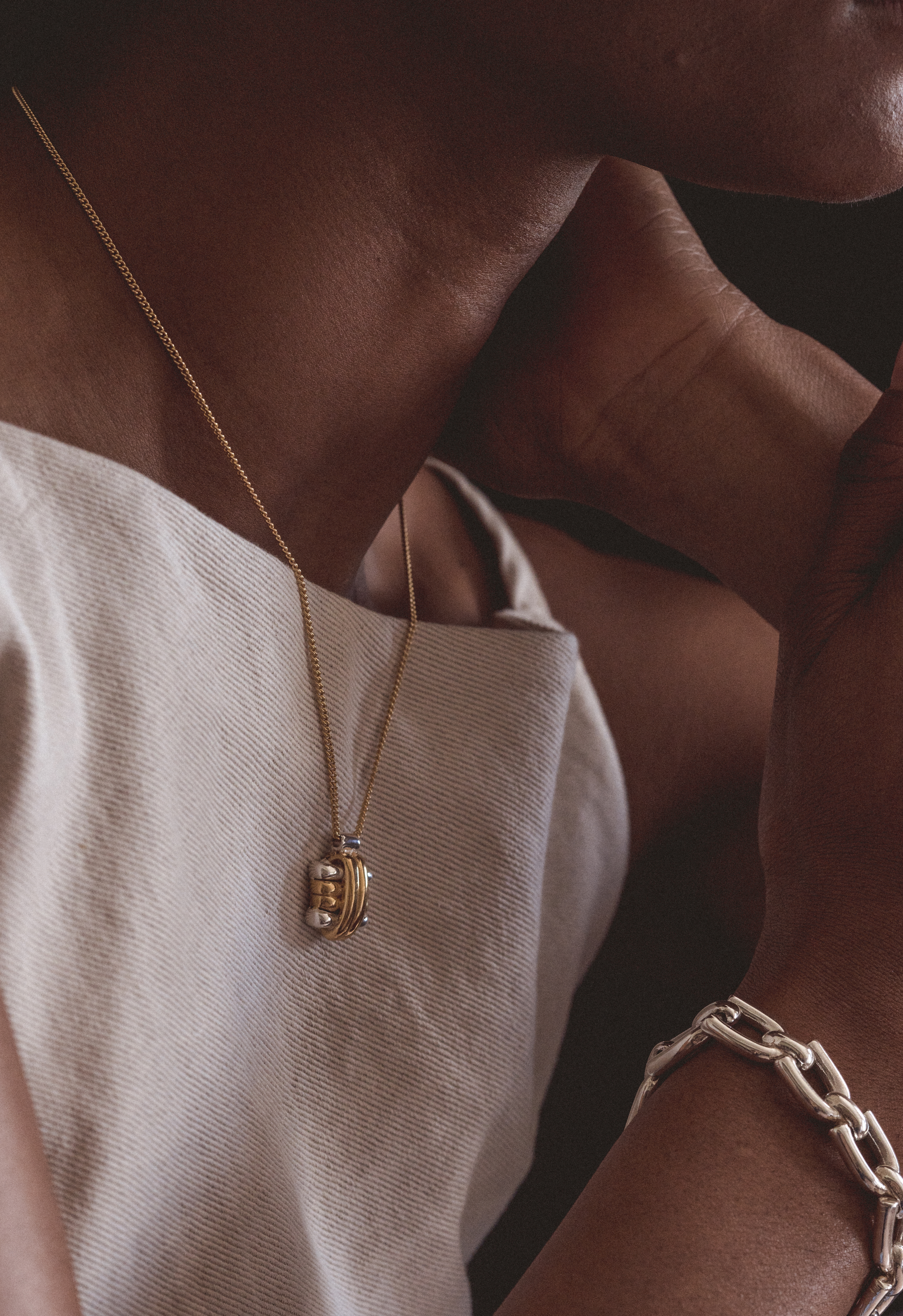 Square cross pendant